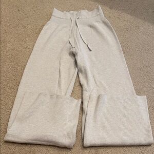 Cozy Ribbed Knit Lounge Pants